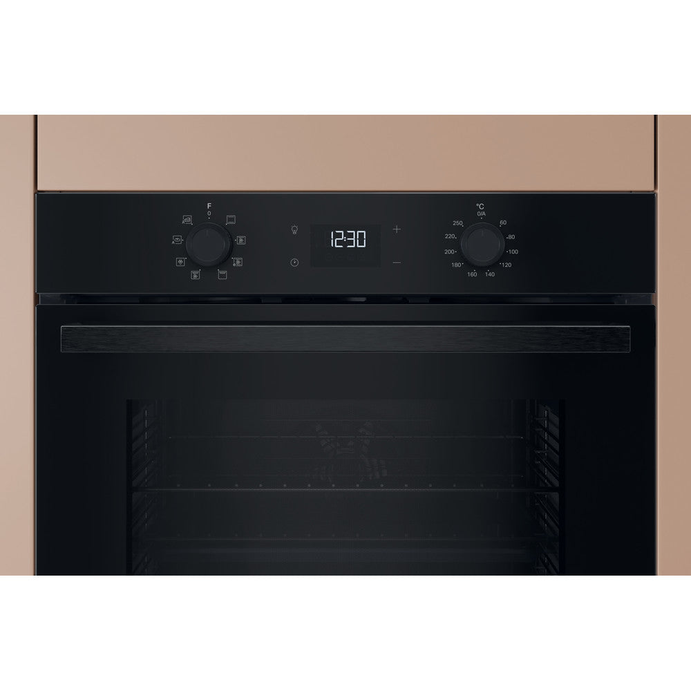 Hotpoint 71L Built-In Multifunction Electric Single Oven - Black | HO3K55CBUK from Hotpoint - DID Electrical