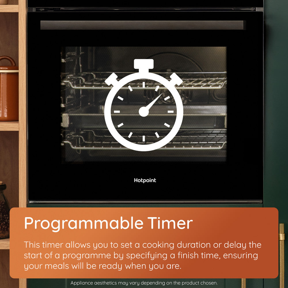 Hotpoint 71L Built-In Multifunction Electric Single Oven - Black | HO3K55CBUK from Hotpoint - DID Electrical