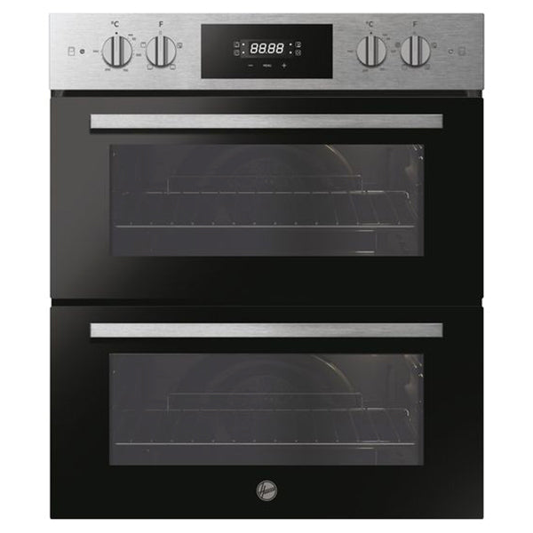Hoover 77L Built-Under Electric Double Oven - Stainless Steel & Black | HO7DC3B308IN from Hoover - DID Electrical