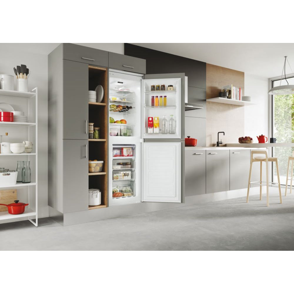 Hoover 233L Combi Built-In Fridge Freezer - White | HOB50S518EK from Hoover - DID Electrical