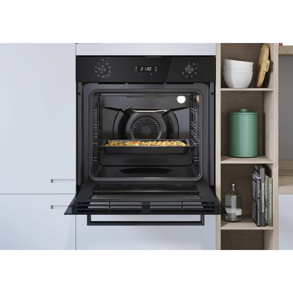 Hoover H-Oven 300 70L Built-In Multifunction Electric Single Oven - Black | HOC3T587A8B
