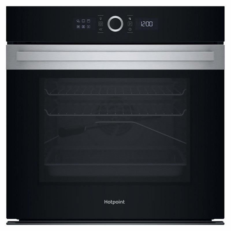 Hotpoint 73L Built-In Multifunction Electric Single Oven - Black and Silver | HOI5S8PM0XUK from Hotpoint - DID Electrical