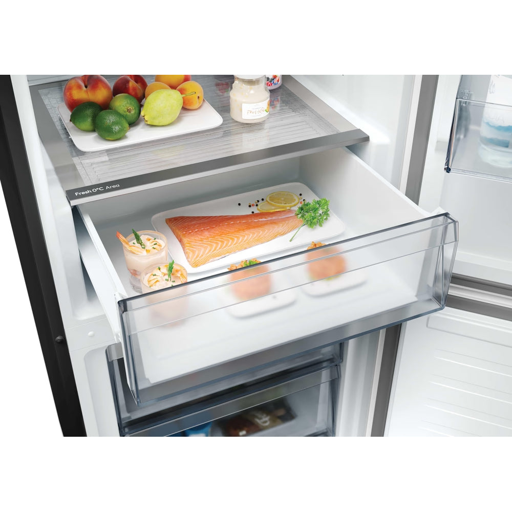 Hoover H-Combi 300 355L Frost Free Freestanding Fridge Freezer - Black | HONCQ2T618EBK from Hoover - DID Electrical