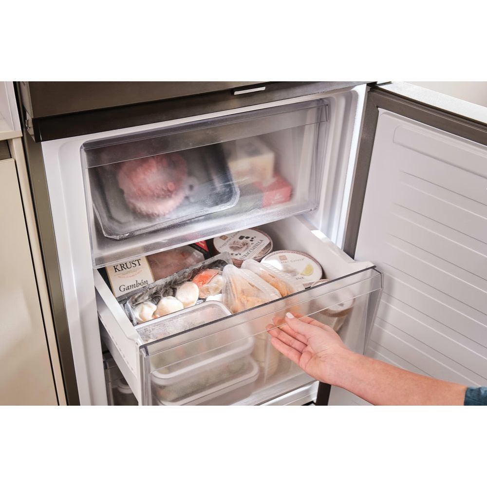Hoover H-COMBI 300 355 Frost Free Freestanding Fridge Freezer - Inox | HONCQ2T618EXK from Hoover - DID Electrical