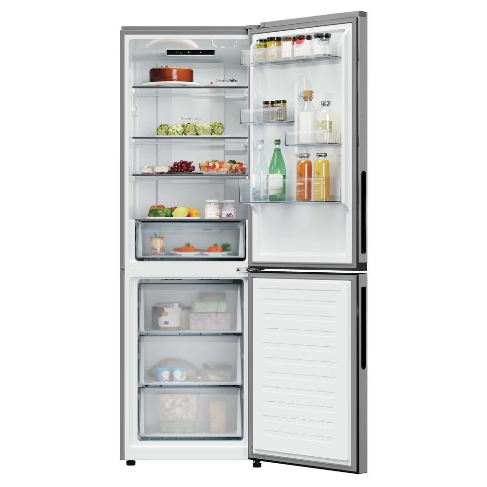 Hoover H-COMBI 300 355 Frost Free Freestanding Fridge Freezer - Inox | HONCQ2T618EXK from Hoover - DID Electrical