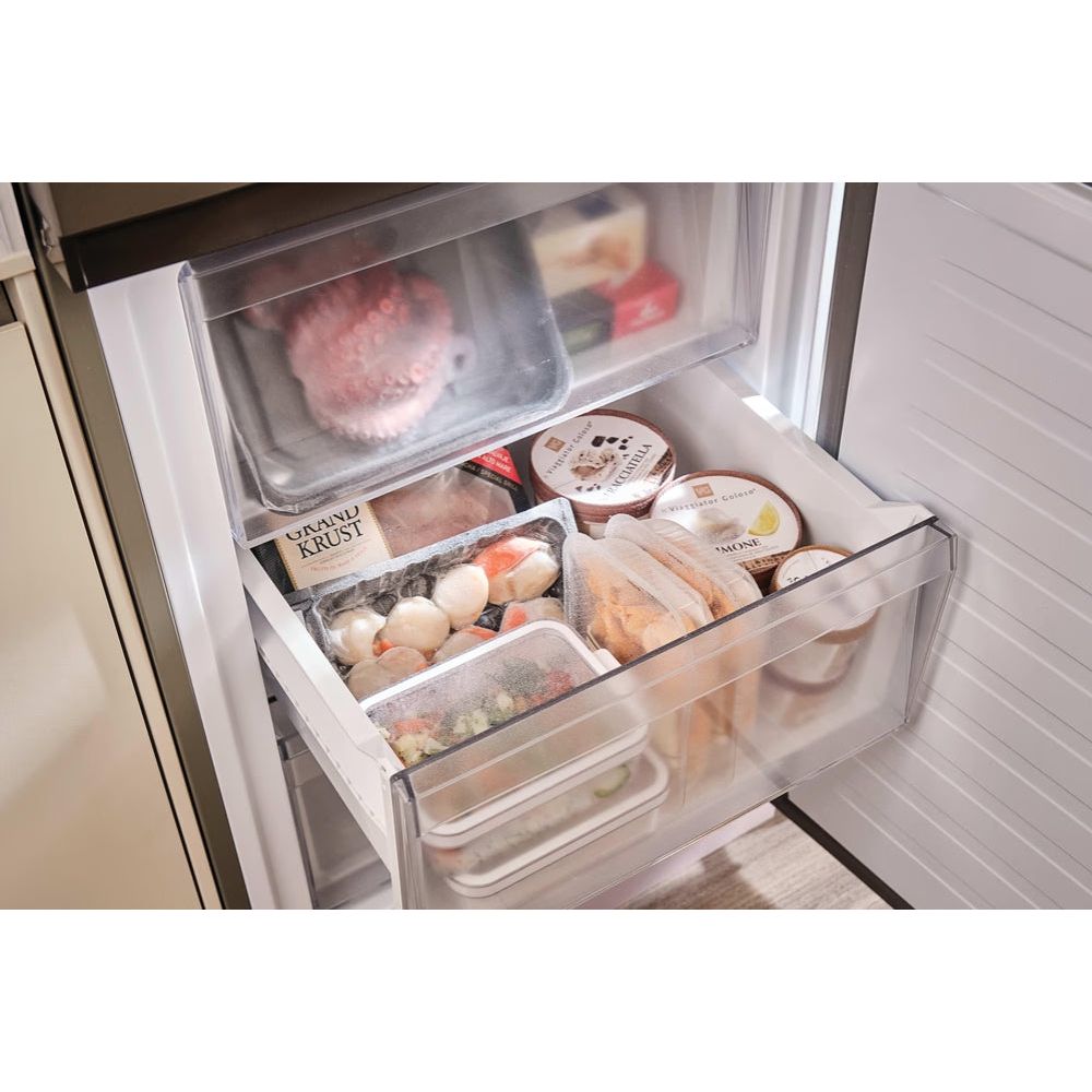Hoover H-COMBI 300 355 Frost Free Freestanding Fridge Freezer - Inox | HONCQ2T618EXK from Hoover - DID Electrical