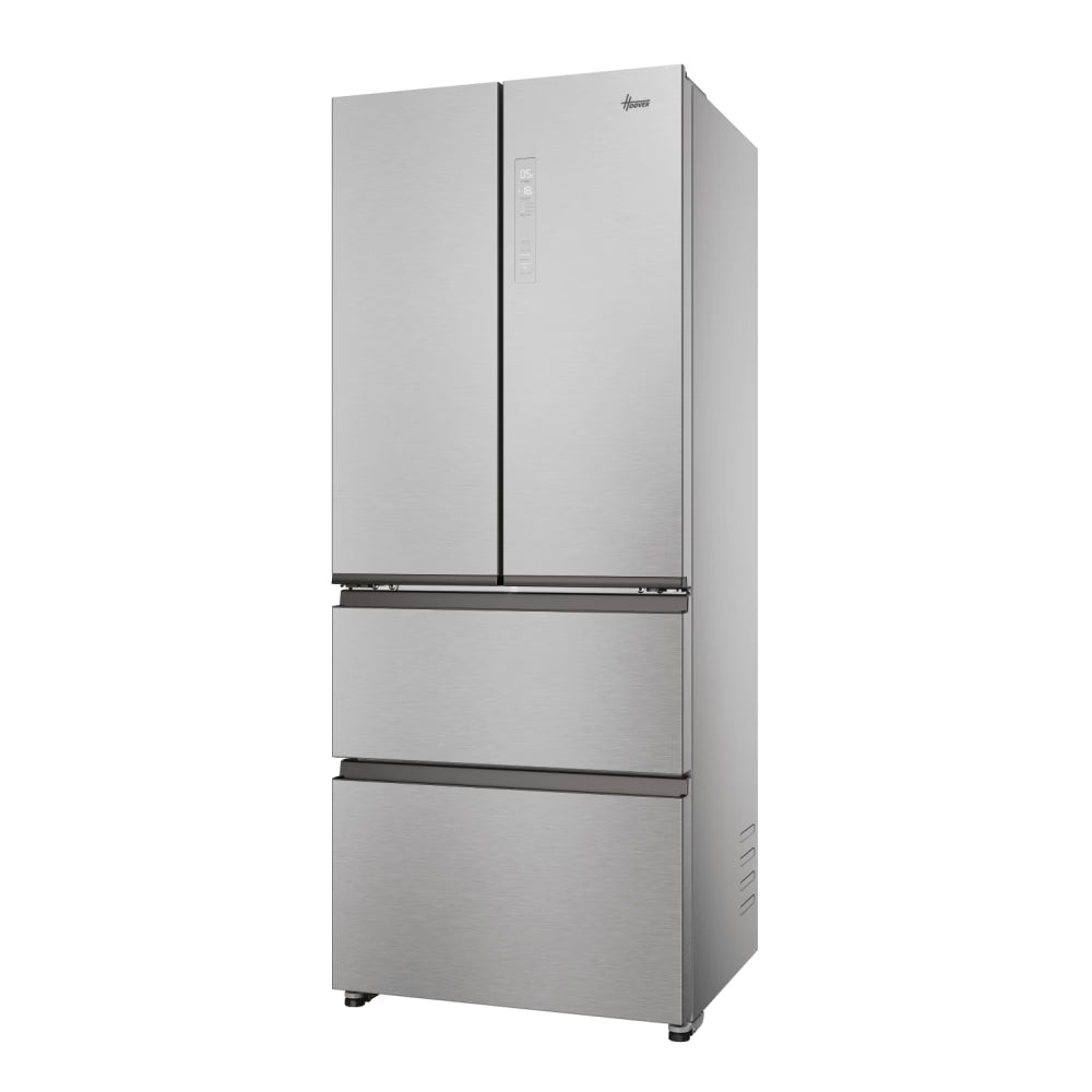 Hoover H-Fridge 700 Maxi 402L Frost Free Freestanding French Door Fridge Freezer - Platinum Inox | HONFQ2T718EXK from Hoover - DID Electrical
