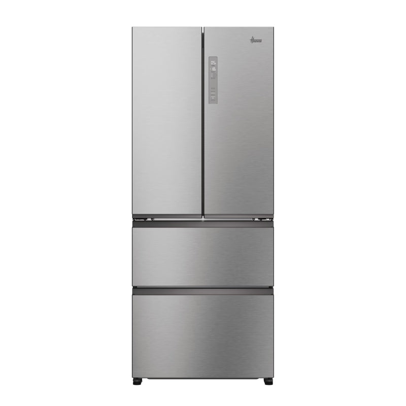 Hoover H-Fridge 700 Maxi 402L Frost Free Freestanding French Door Fridge Freezer - Platinum Inox | HONFQ2T718EXK from Hoover - DID Electrical