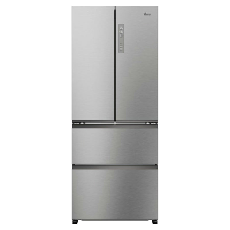 Hoover H-Fridge 700 Maxi 402L Frost Free Freestanding French Door Fridge Freezer - Platinum Inox | HONFQ2T718EXK from Hoover - DID Electrical