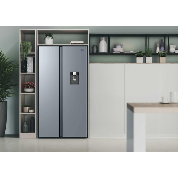 Hoover H-Fridge 500 Maxi 523L Frost Free American Style Fridge Freezer - Inox | HONSQ2T918EWXK