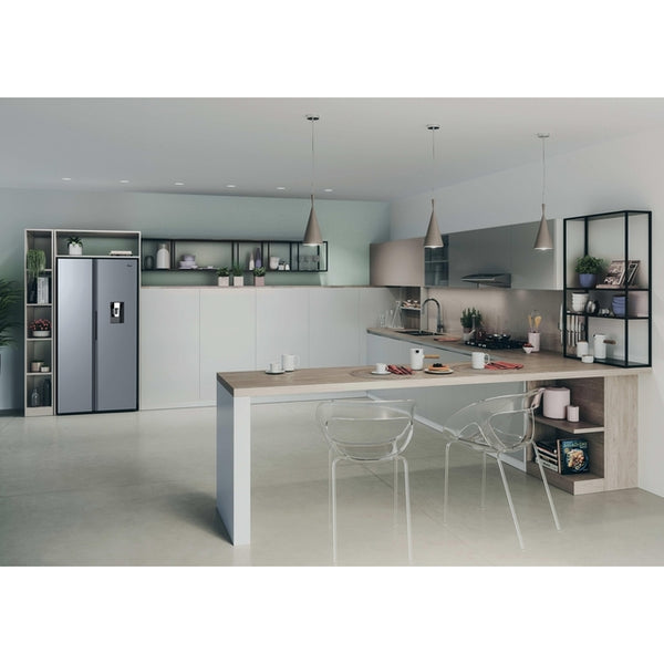 Hoover H-Fridge 500 Maxi 523L Frost Free American Style Fridge Freezer - Inox | HONSQ2T918EWXK
