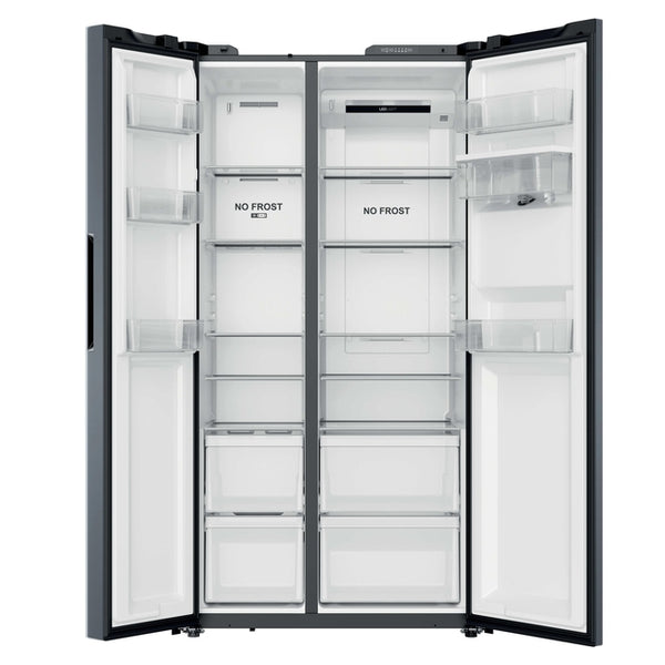 Hoover H-Fridge 500 Maxi 523L Frost Free American Style Fridge Freezer - Inox | HONSQ2T918EWXK