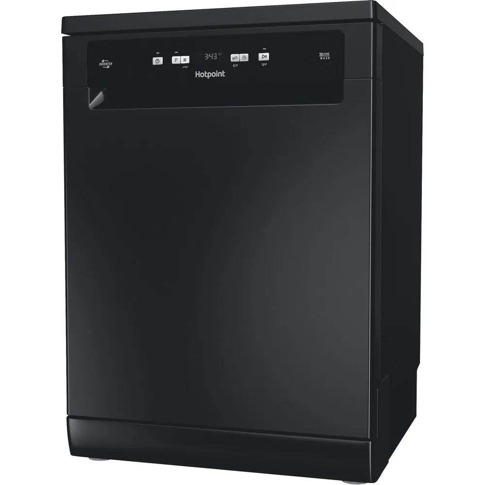 Hotpoint 60CM Freestanding Standard Dishwasher - Black | HP2FFC14BN6BUK