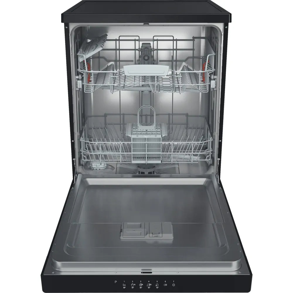Hotpoint 60CM Freestanding Standard Dishwasher - Black | HP2FFC14BN6BUK