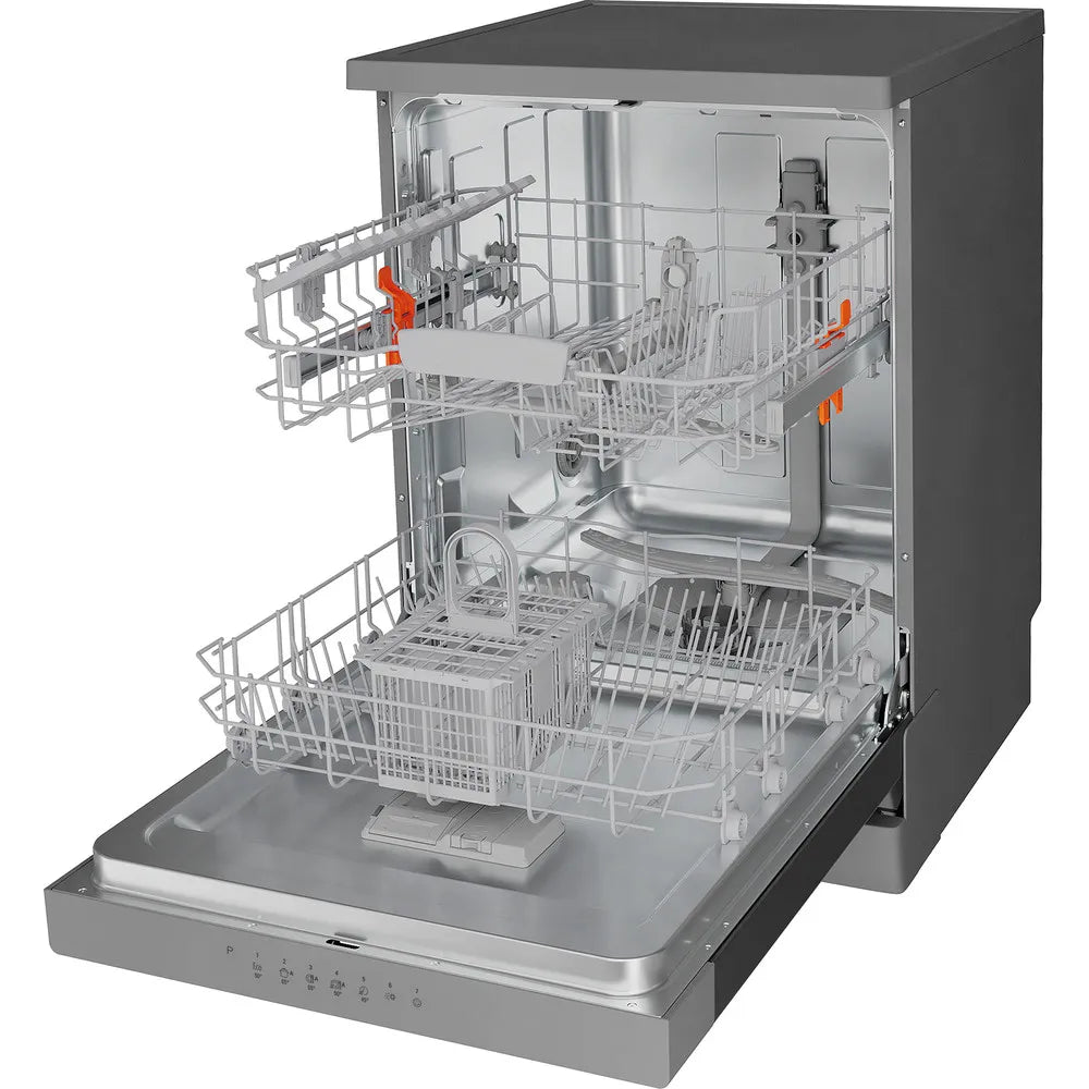 Hotpoint 60CM Freestanding Standard Dishwasher - Inox | HP2FFC14BN6XUK