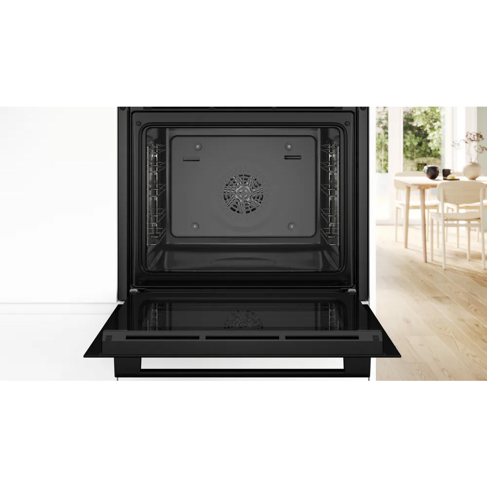 Bosch 71L Built-In Conventional Electric Single Oven - Black | HQA534BB3B from Bosch - DID Electrical