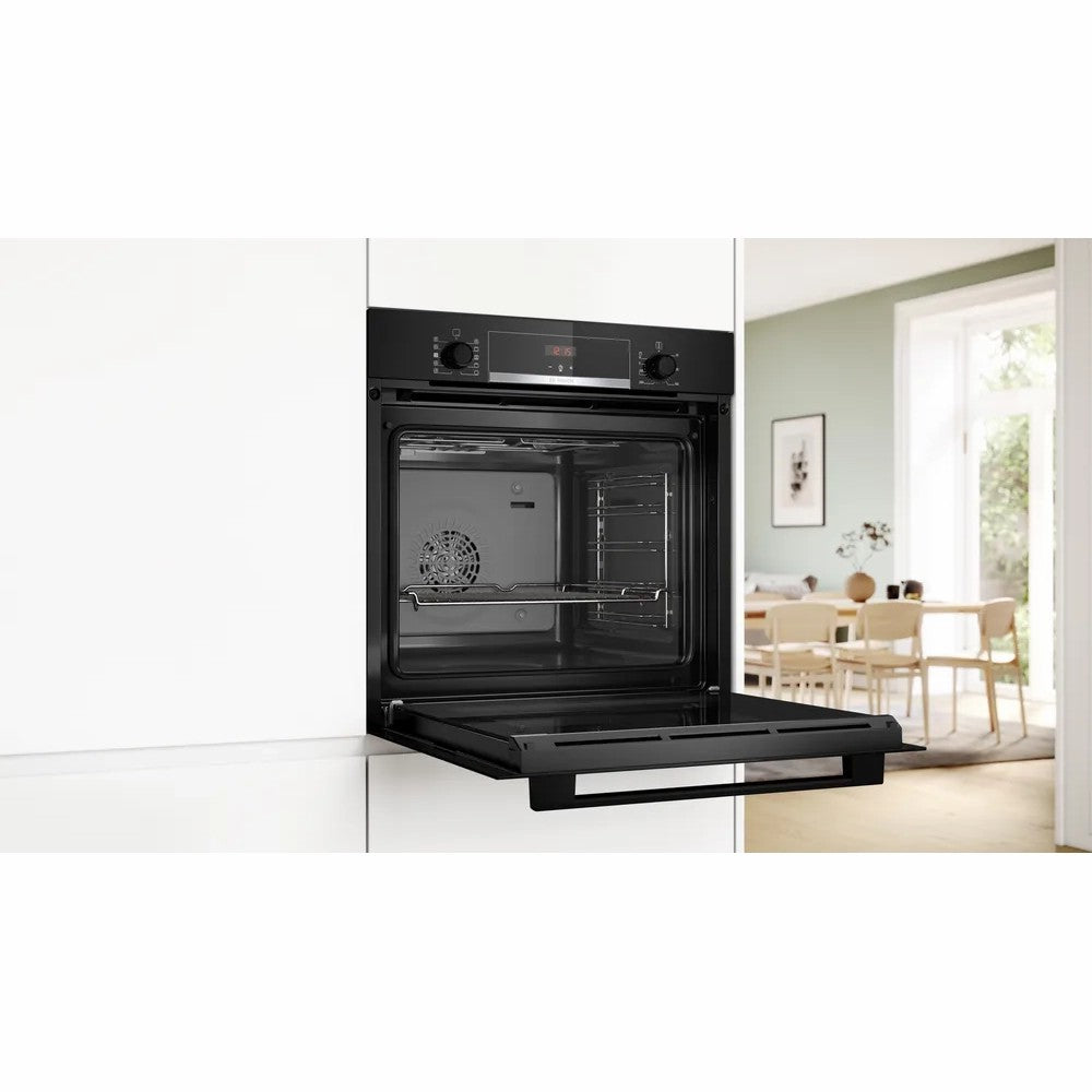 Bosch 71L Built-In Electric Single Oven - Black | HQA534BB3B from Bosch - DID Electrical