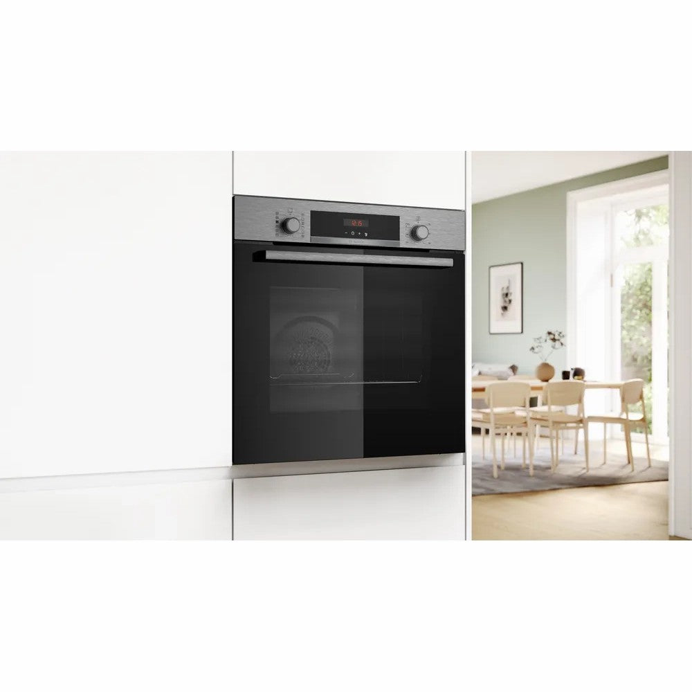 Bosch 71L Built-In Conventional Oven & Grill Electric Single Oven - Stainless Steel | HQA574BS3B from Bosch - DID Electrical