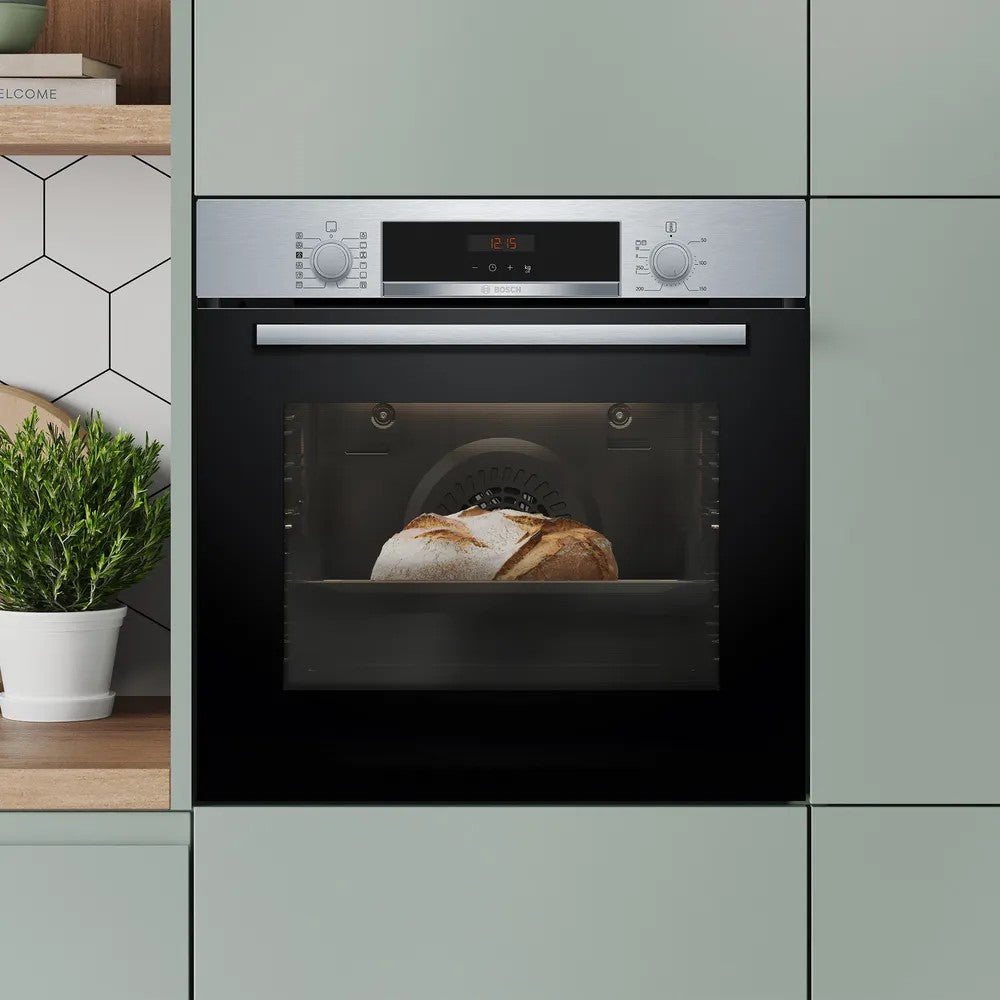 Bosch 71L Built-In Conventional Oven & Grill Electric Single Oven - Stainless Steel | HQA574BS3B from Bosch - DID Electrical