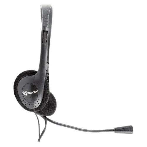 Sbox On-Ear Wired Headset - Black | HS-201 from Sbox - DID Electrical