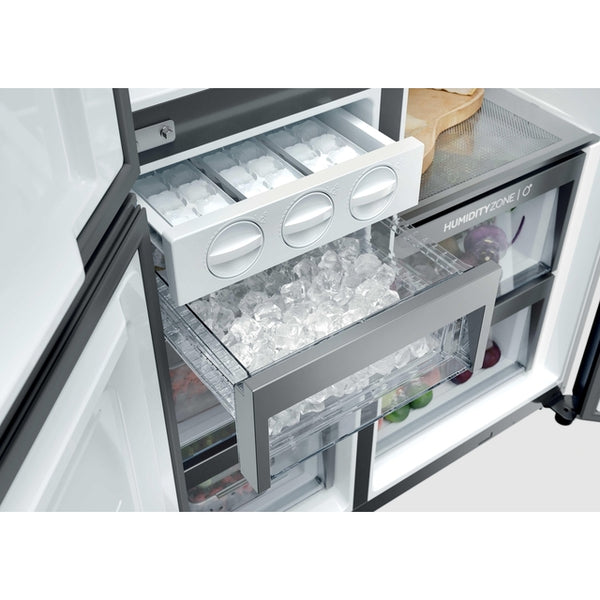 Haier S+ Series 7 573L Frost Free Freestanding American Fridge Freezer - Brushed Black | HSPR79F18EWMBUK from Haier - DID Electrical