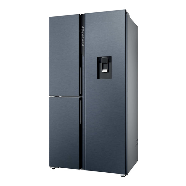 Haier S+ Series 7 573L Frost Free Freestanding American Fridge Freezer - Brushed Black | HSPR79F18EWMBUK from Haier - DID Electrical