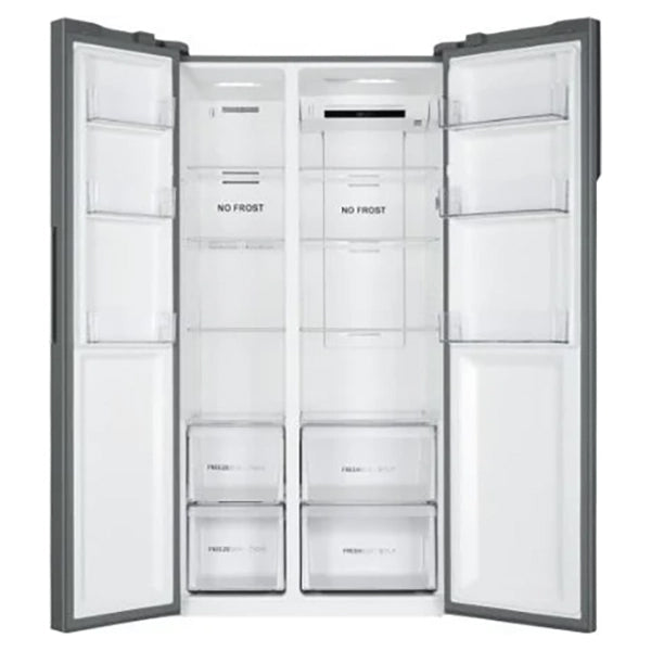 Haier SBS 90 Series 3 528L Frost Free American Fridge Freezer - Gentle Silver | HSR3918ENPG from Haier - DID Electrical
