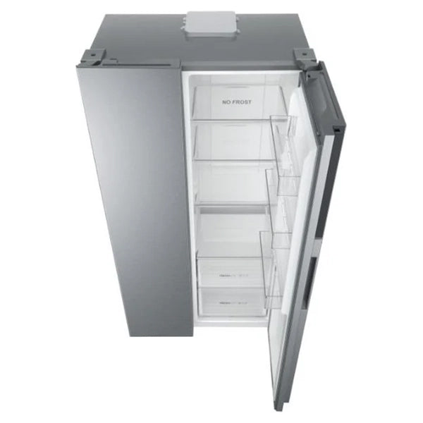 Haier SBS 90 Series 3 528L Frost Free American Fridge Freezer - Gentle Silver | HSR3918ENPG from Haier - DID Electrical