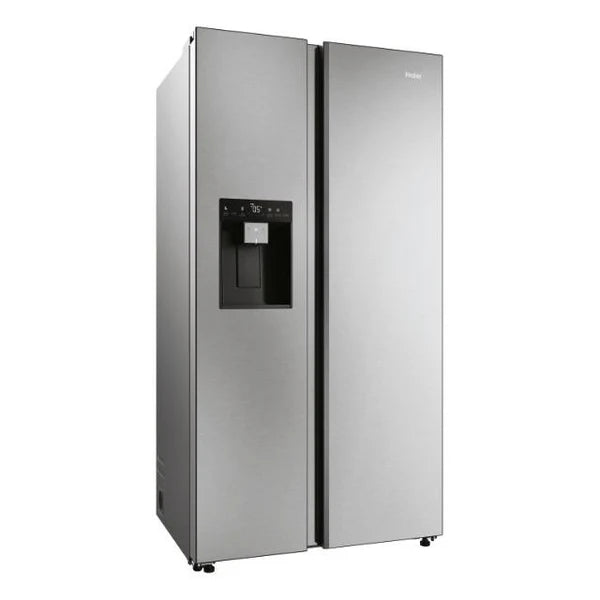 Haier SBS 90 Series 7 601L Freestanding American Fridge Freezer - Platinum Inox | HSW79F18CIMM