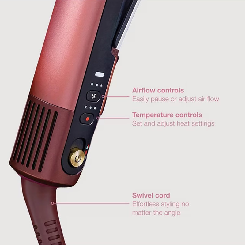 Shark SilkiPro Wet-To-Dry Ceramic Hair Straightener - Rose Petal | HT401UKPK from Shark - DID Electrical
