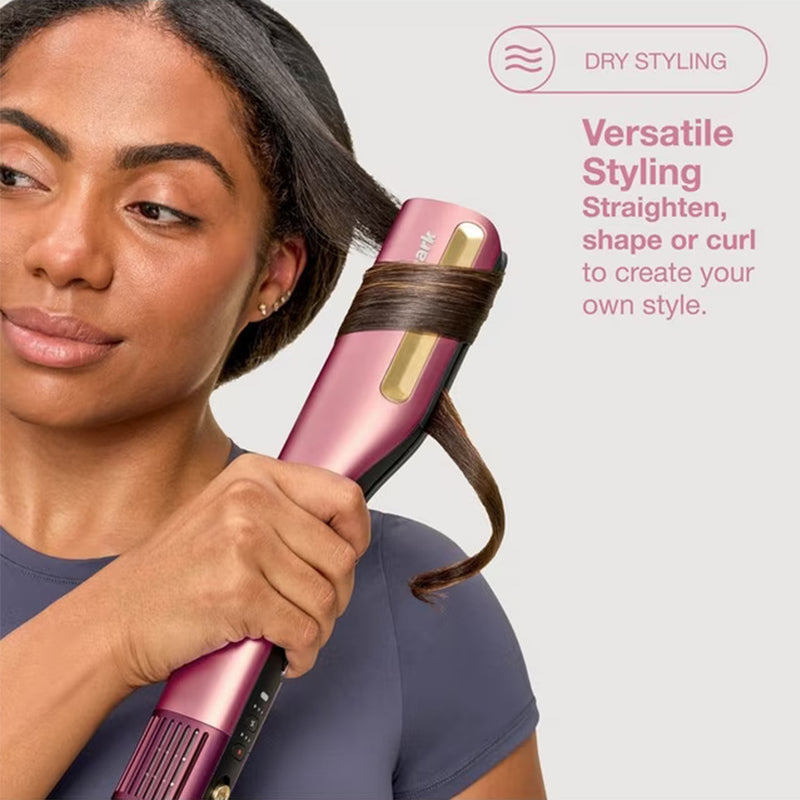 Shark SilkiPro Wet-To-Dry Ceramic Hair Straightener - Rose Petal | HT401UKPK from Shark - DID Electrical