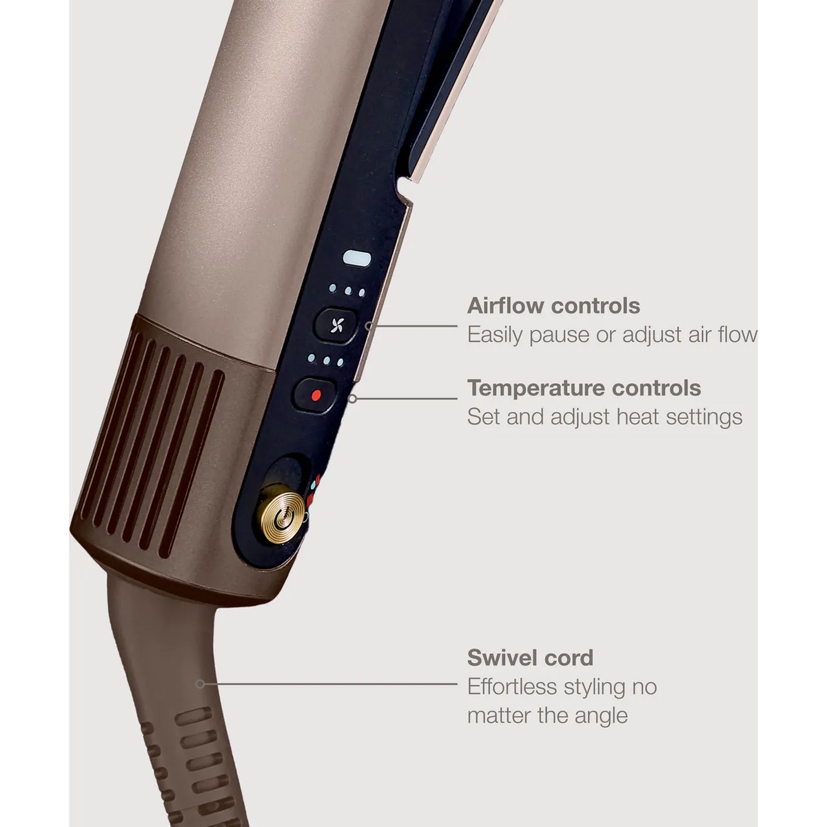Shark SilkiPro Hair Straightener - Mocha Silver | HT401UKSL
