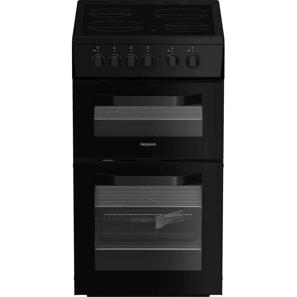 Hotpoint 50CM Freestanding Electric Twin Cooker - Black | HTE5VCB from Hotpoint - DID Electrical