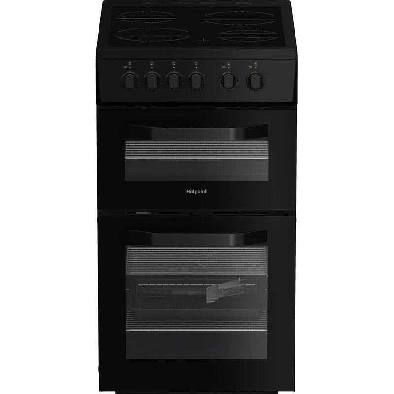Hotpoint 50CM Freestanding Electric Twin Cooker - Black | HTE5VCB from Hotpoint - DID Electrical