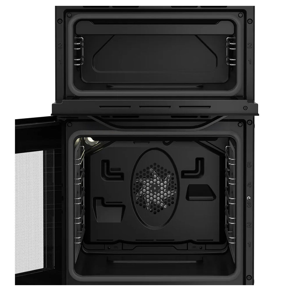 Hotpoint 50CM Freestanding Electric Cooker - Black | HTE5VCB from Hotpoint - DID Electrical