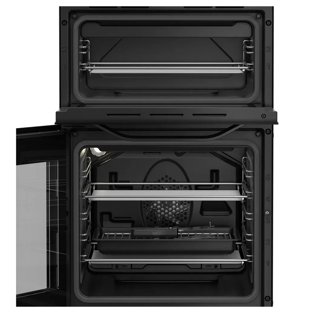 Hotpoint 50CM Freestanding Electric Cooker - Black | HTE5VCB from Hotpoint - DID Electrical