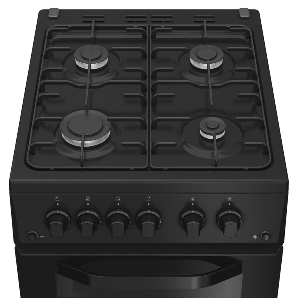 Hotpoint 50CM Freestanding Gas Cooker - Black | HTG5GCB from Hotpoint - DID Electrical