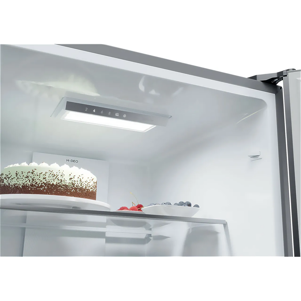 Haier 3D 55 Series 3 303L Frost Free Freestanding Fridge Freezer - Stainless Steel | HTR3518ENMXK