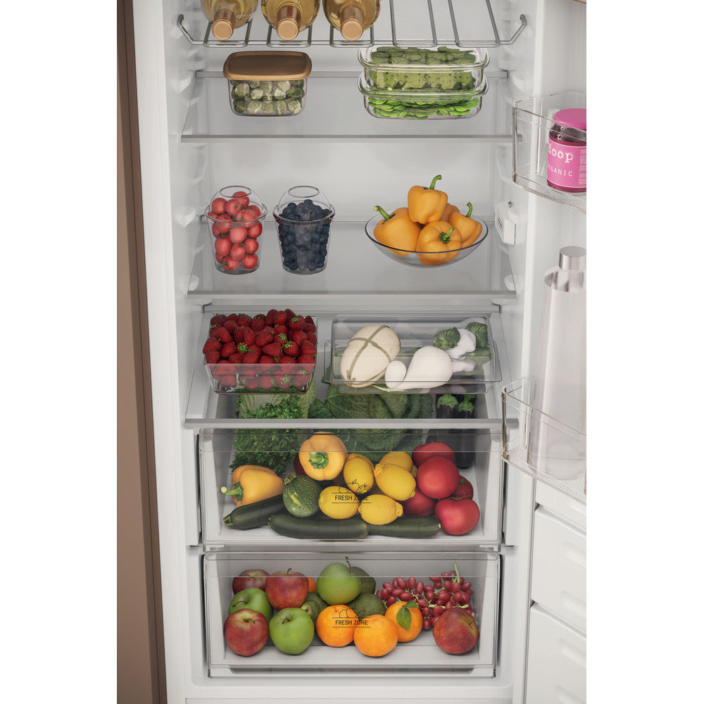 Hotpoint 285L Low Frost Integrated Fridge Freezer - Steel | HTSD184011A1 from Hotpoint - DID Electrical