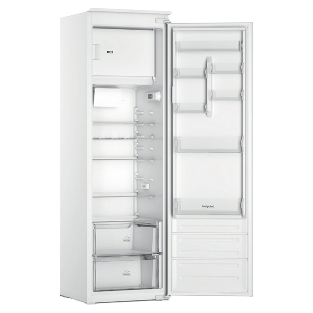 Hotpoint 285L Low Frost Integrated Fridge Freezer - Steel | HTSD184011A1 from Hotpoint - DID Electrical