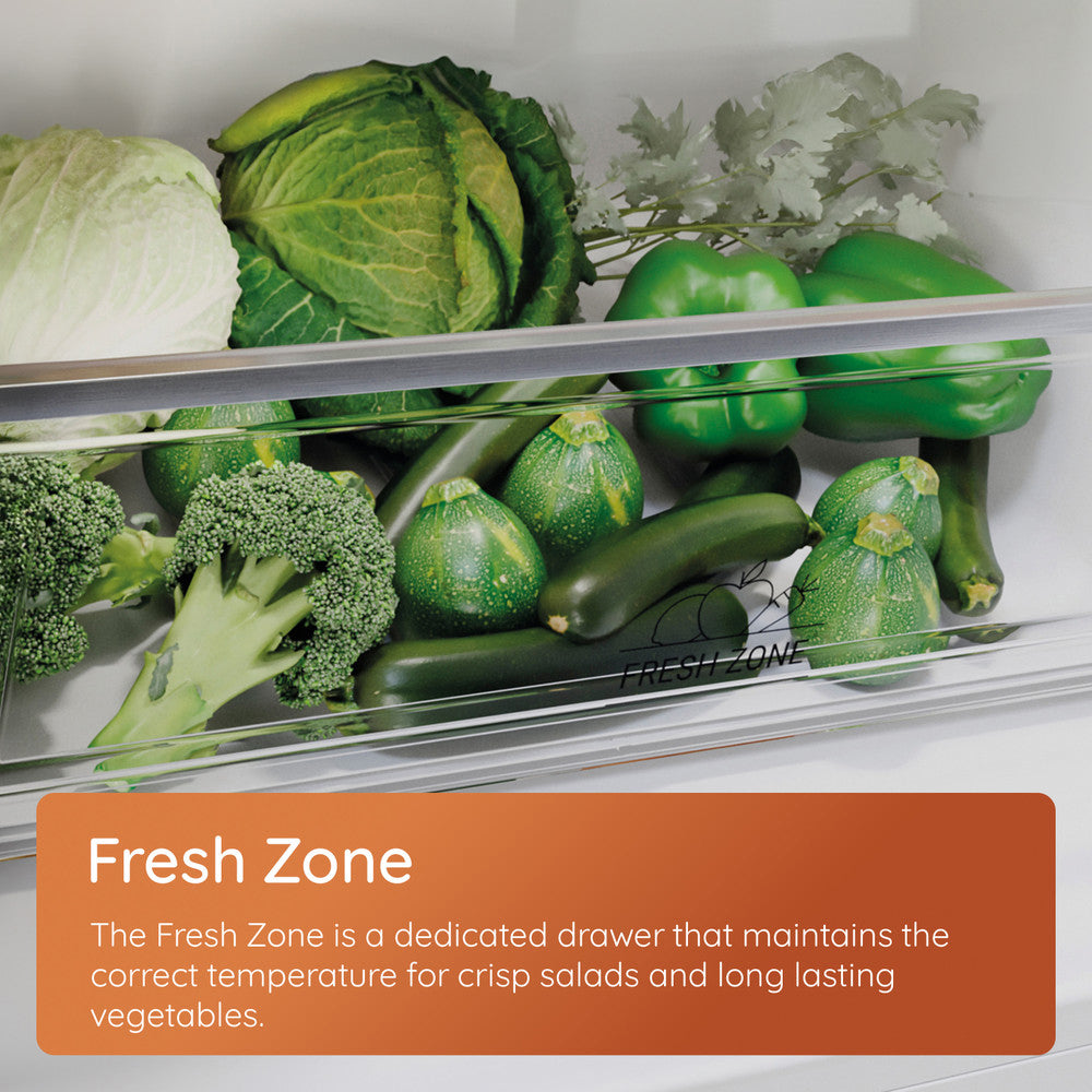 Hotpoint 285L Low Frost Integrated Fridge Freezer - Steel | HTSD184011A1 from Hotpoint - DID Electrical