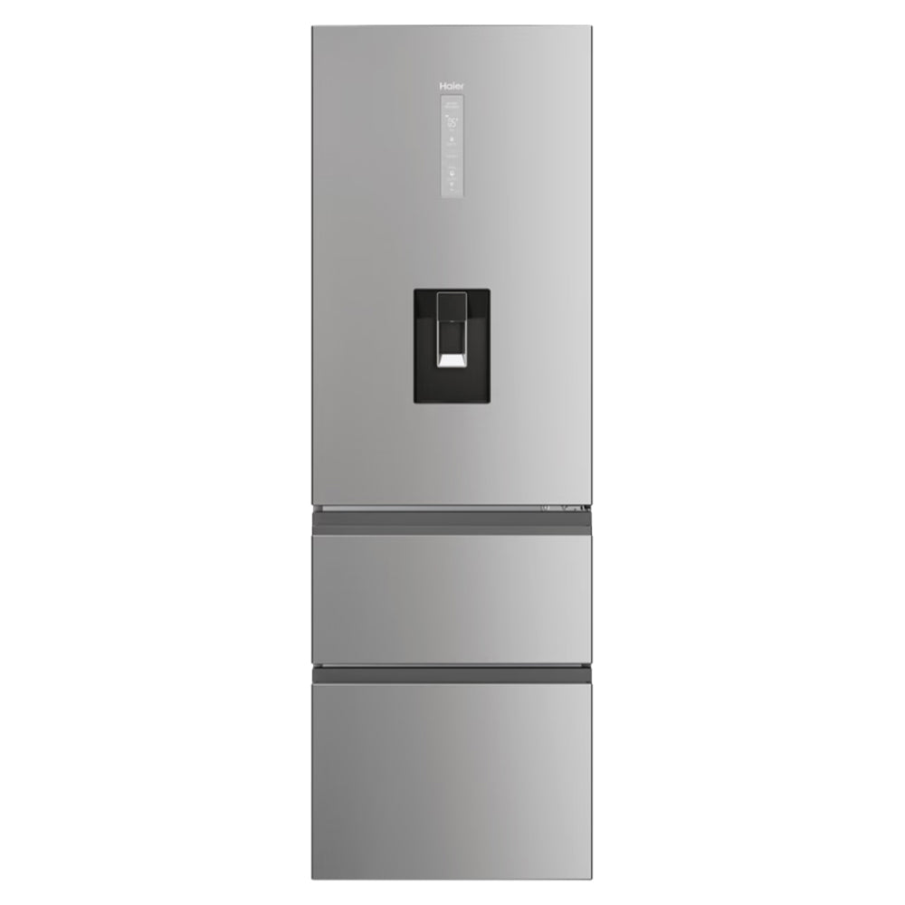 Haier 357L Frost Free Freestanding Fridge Freezer - Inox | HTW5618DWMG from Haier - DID Electrical