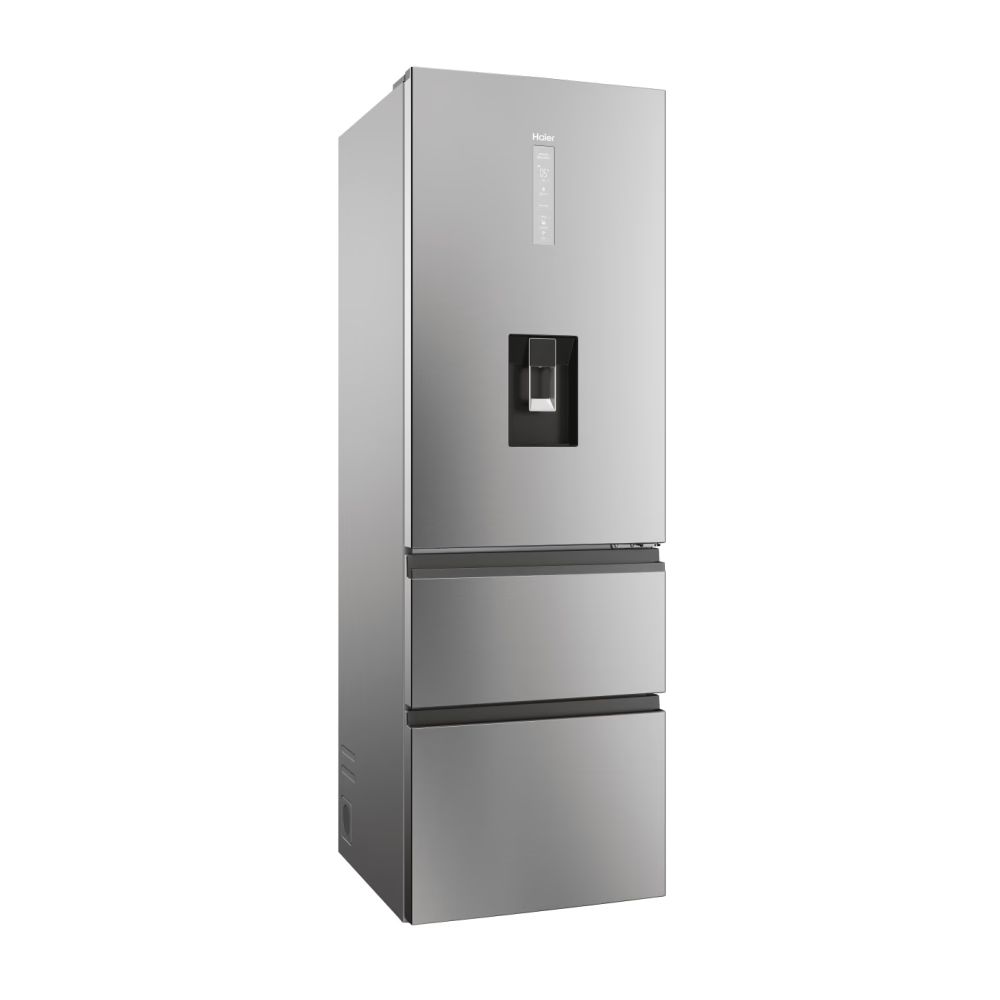 Haier 357L Frost Free Freestanding Fridge Freezer - Inox | HTW5618DWMG from Haier - DID Electrical