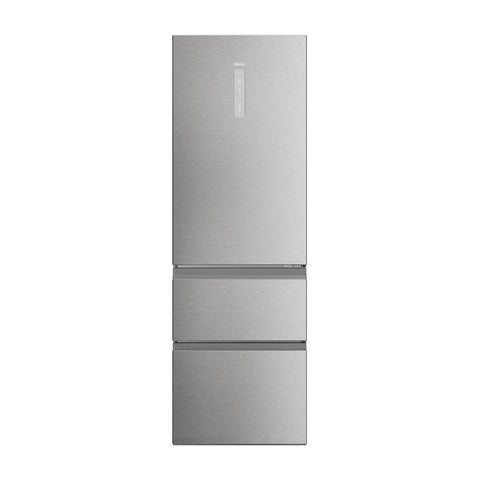 Haier 3D 60 Series 5 360L Frost Free Freestanding Fridge Freezer - Silver | HTW5618ENMG
