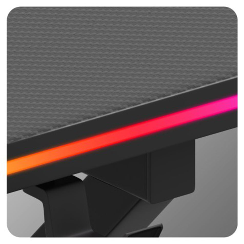 Huzaro Hero 1.7 RGB Gaming Desk - Black | HUZARO-HERO-1.7RBG from Huzaro - DID Electrical
