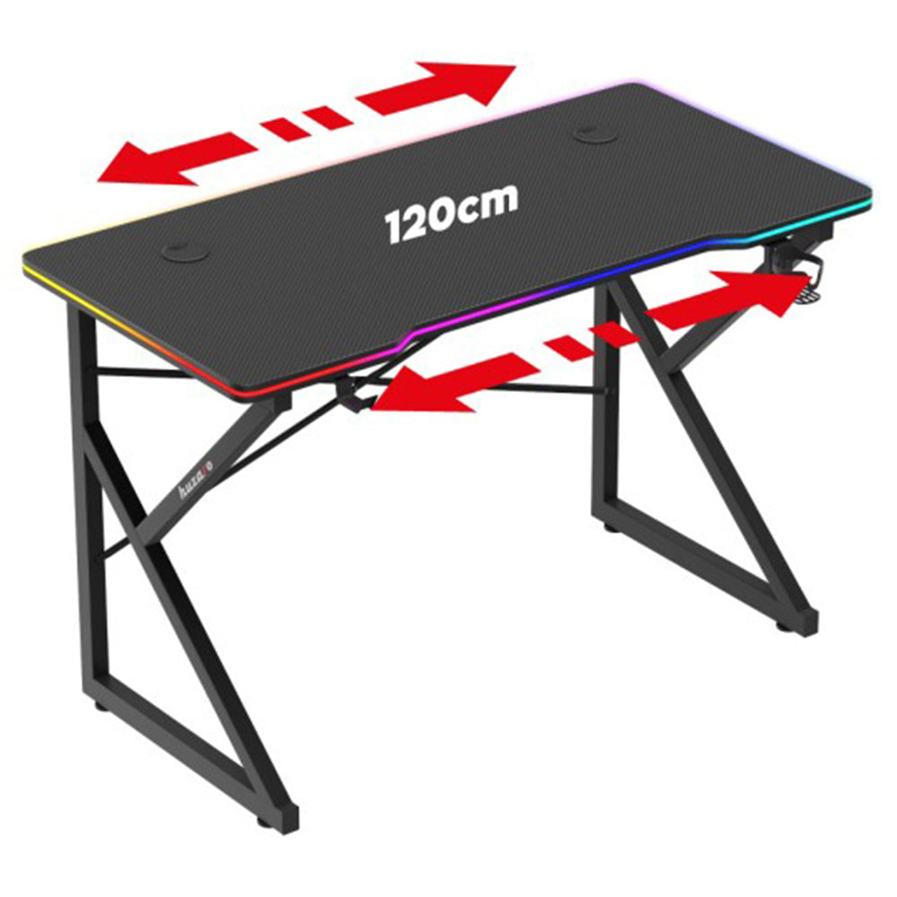 Huzaro Hero 1.7 RGB Gaming Desk - Black | HUZARO-HERO-1.7RBG from Huzaro - DID Electrical