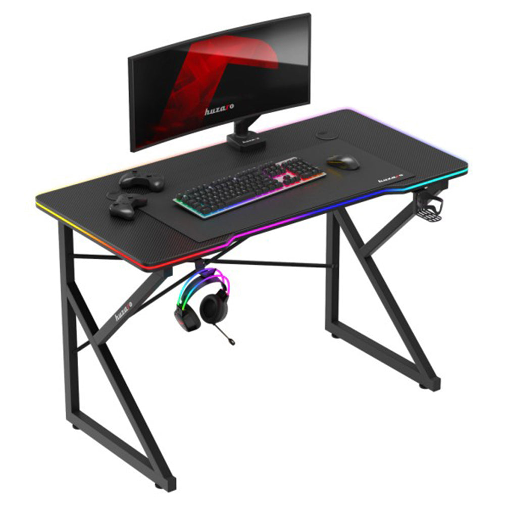 Huzaro Hero 1.7 RGB Gaming Desk - Black | HUZARO-HERO-1.7RBG from Huzaro - DID Electrical