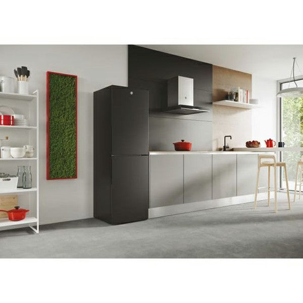 Hoover H-Fridge 300 252L Freestanding Fridge Freezer - Black | HVT3CLECKIHB from Hoover - DID Electrical