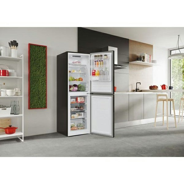 Hoover H-Fridge 300 252L Freestanding Fridge Freezer - Black | HVT3CLECKIHB from Hoover - DID Electrical