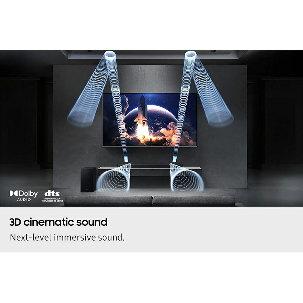 Samsung Q600F Q-Series 3.1.2CH Soundbar with Subwoofer - Titan Black | HW-Q600F/XU from Samsung - DID Electrical